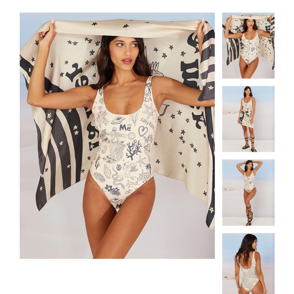 NWT Me369 Mermaid one piece swimsuit | Size L